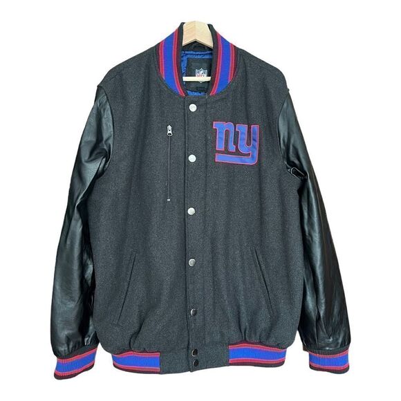 NFL New York Giants Wool Jacket - Sz L MINT Condition - Picture 1 of 7